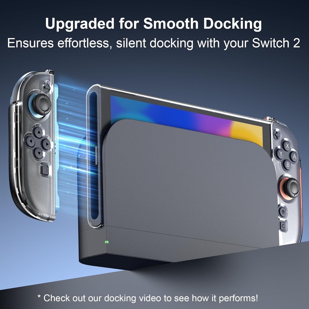 COMBO PACK- 4 in 1 Controller Charging Dock & Clear Dockable Protective Case