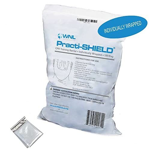 CPR Training Manikin Protectors - 200 Individually Wrapped Practi-Shields
