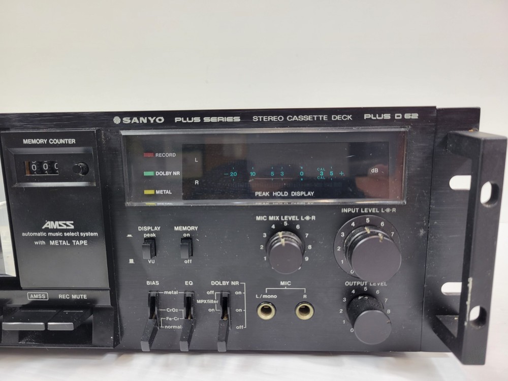 Sanyo Plus Series D62 Cassette Deck