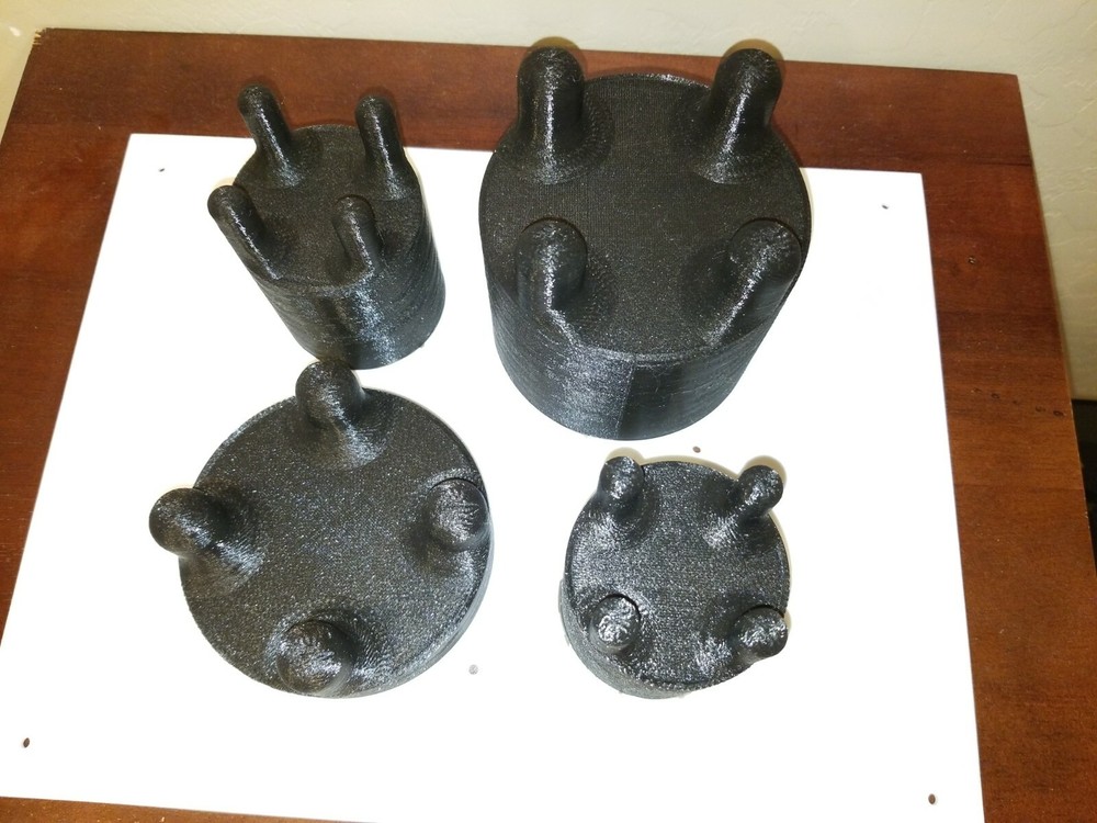 3D SCANNER SCANNING MODELS SETUP FIXTURES (4 SET)