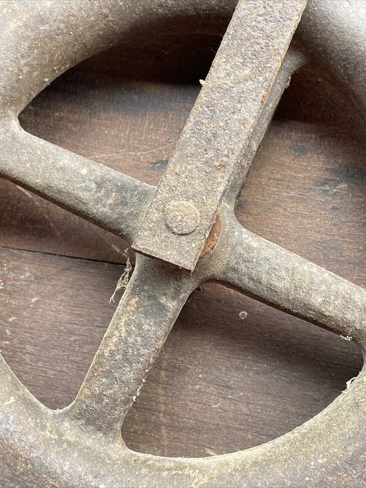 Large Antique Peerless Pulley Wheels