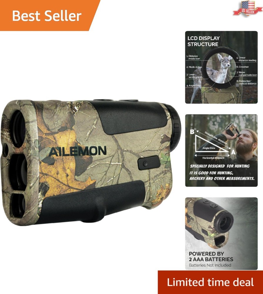 Precision Laser Rangefinder with Accessories - 900 Yards for Accurate Targeting