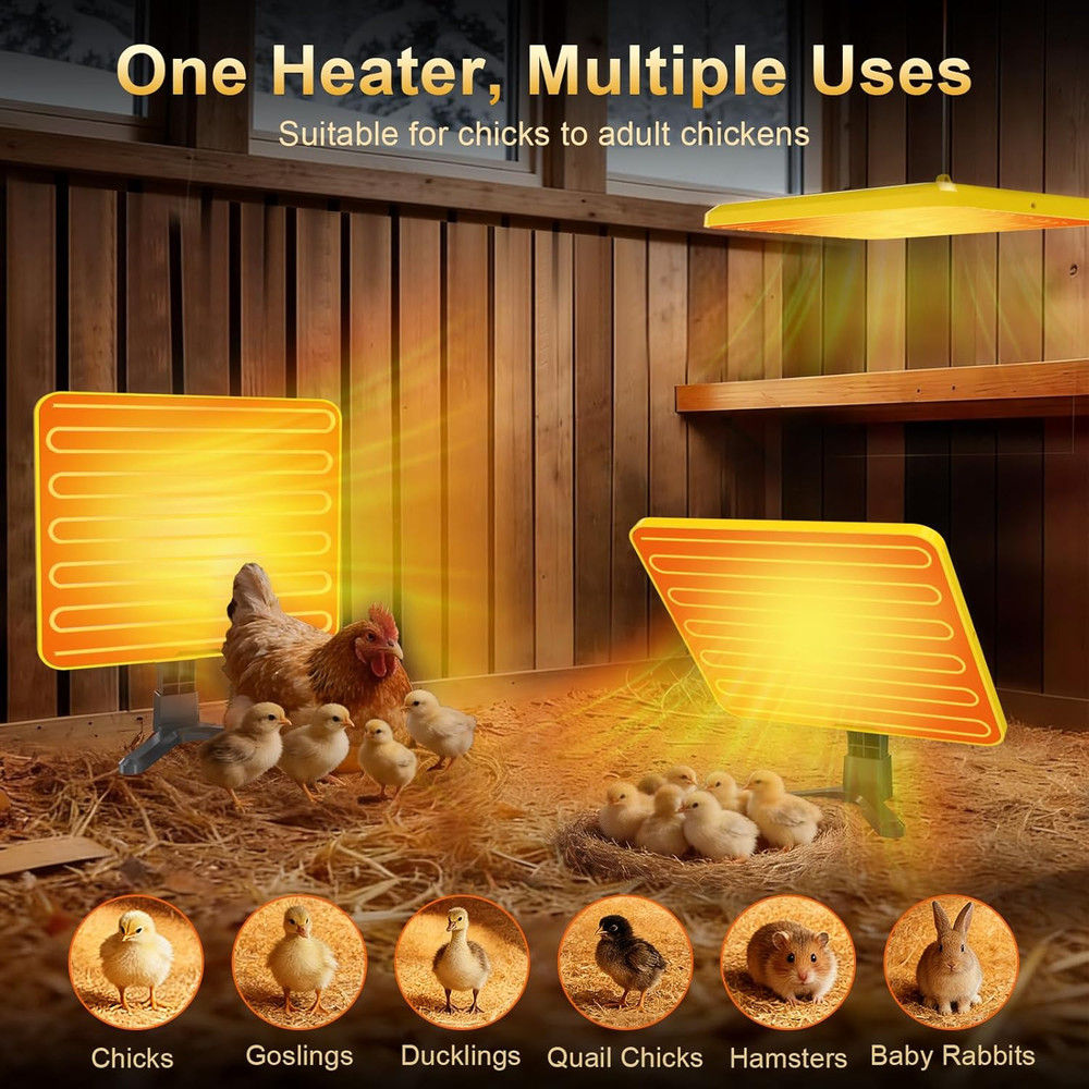 Brooder Plate for Chicks 50–158? Chick Heat with Smart yellow