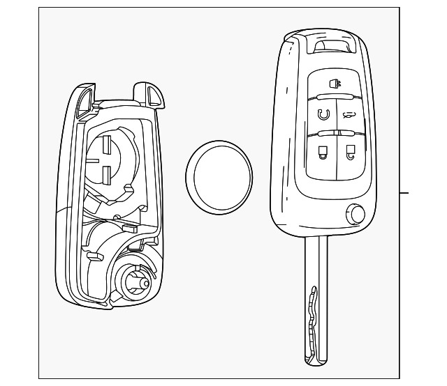 Genuine GM Ignition Key 13504265