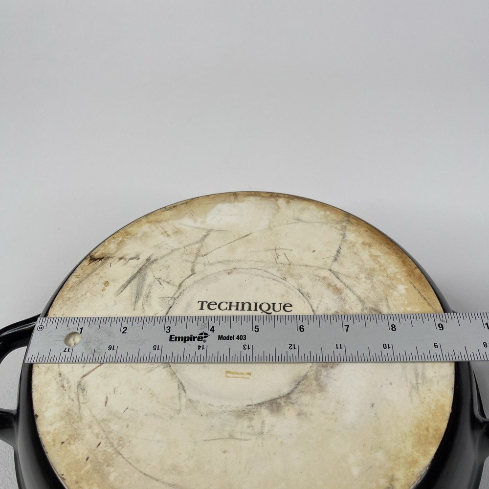 Technique Flame Stoneware Vertical Chicken Roaster Pan - No Chips or Cracks