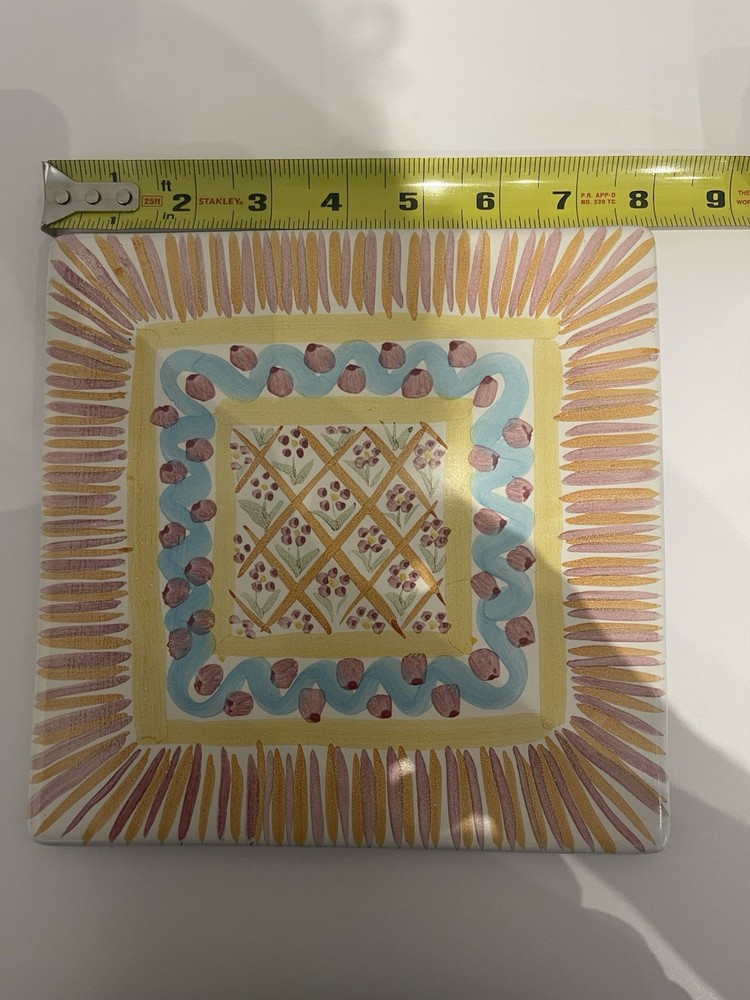 Mackenzie Childs Tile Trivet With Cork Back