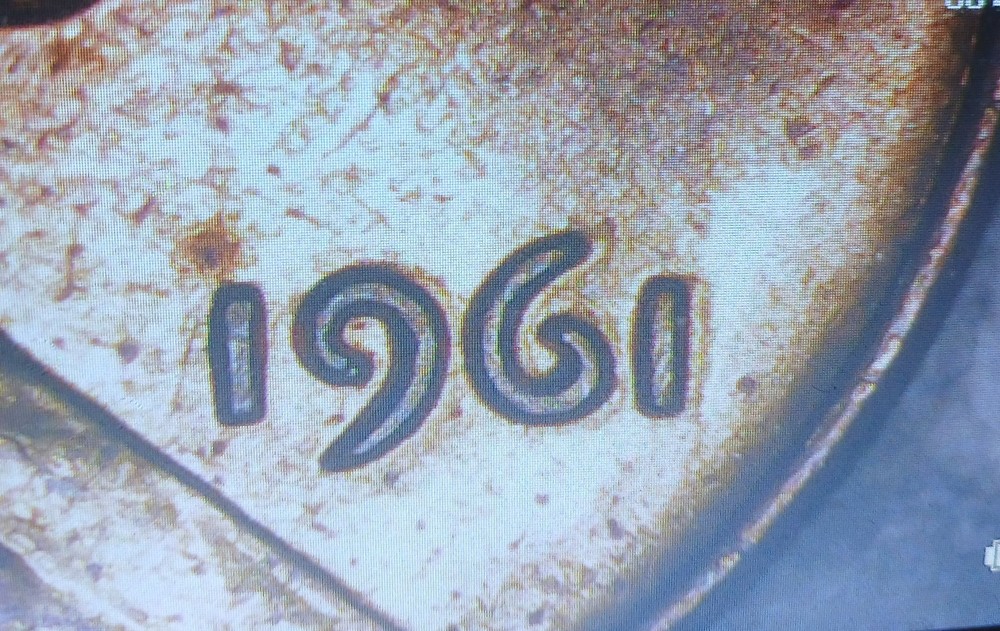 1961 Lincoln Cent DDO Error Coin