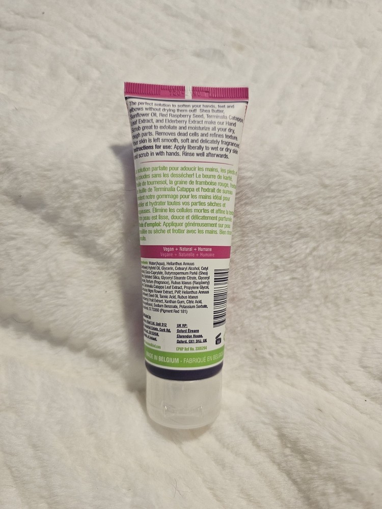 human+kind Moisturizing Hand Scrub - Elderflower & Raspberry 2.5oz