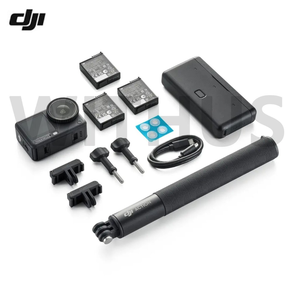WNJI Osmo Actions 6 Adventure Combo - 4K OLED Variable Aperture light Camera