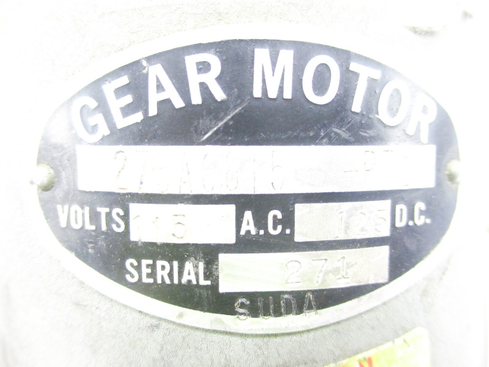 GEAR MOTOR 275A6815-PT2 UNMP