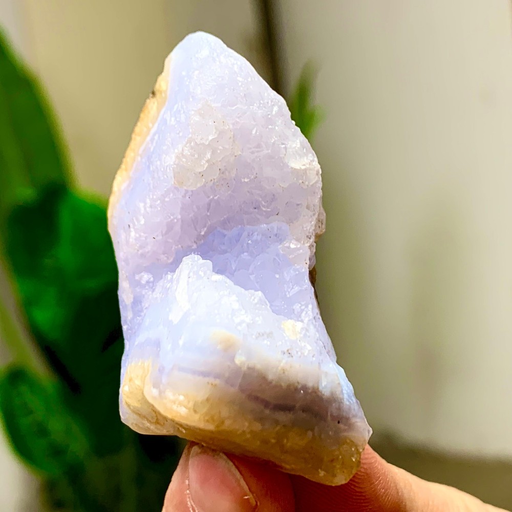 56GNatural Blue striped agate Crystal Chunks piece form Mineral Specimens