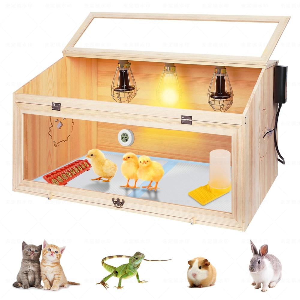 Large Drawers Brooder Box for Chicks, 32”L X 18”W X 16”H Chick