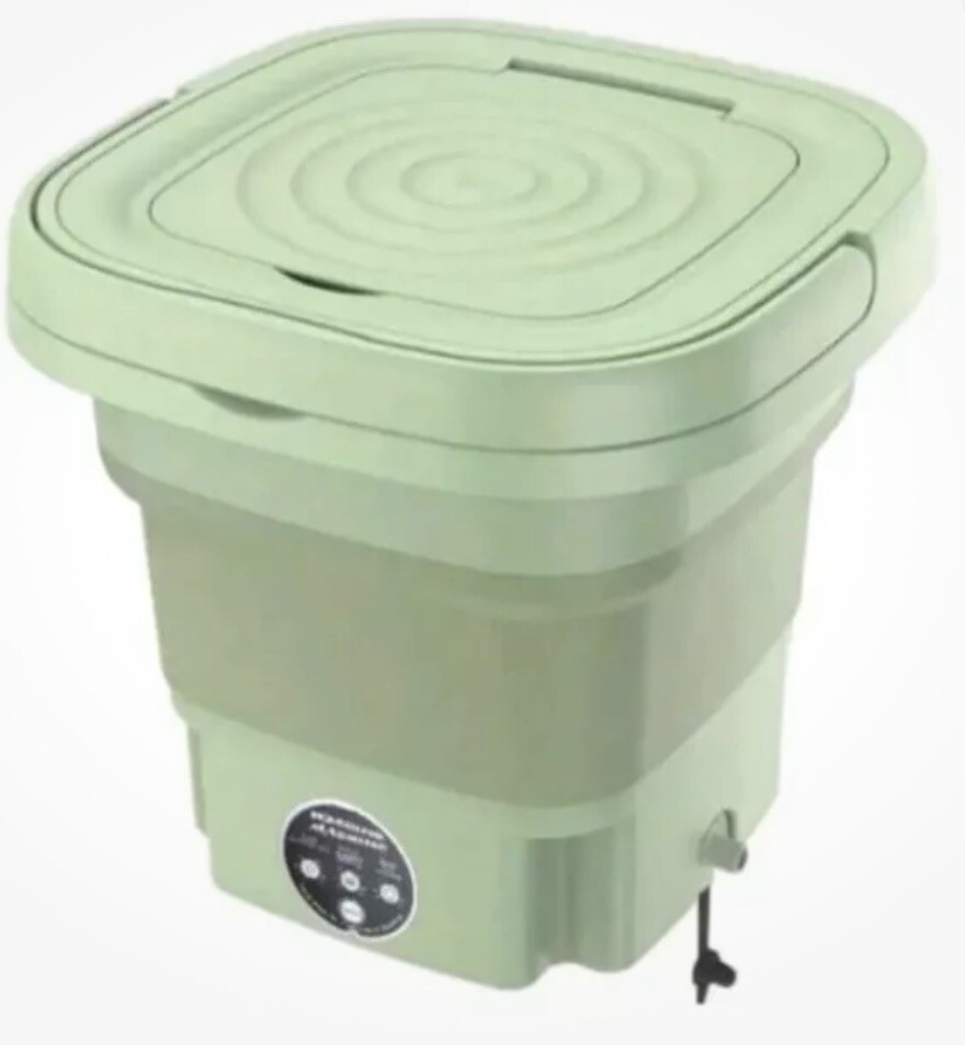 MINI Portable Wash Machine 8lbs Dual Knobs Timer Control Compact Laundry