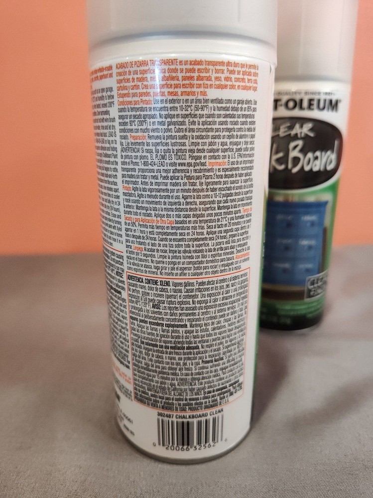 Rust-Oleum Clear Chalkboard Spray 11 oz 2 Pack