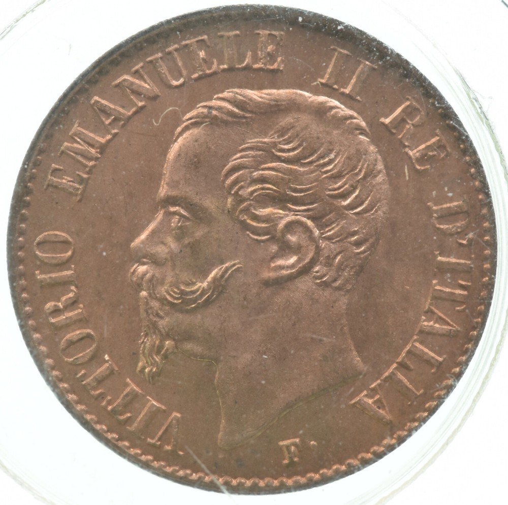 1861 Italy Centesimo Gem BU *0175