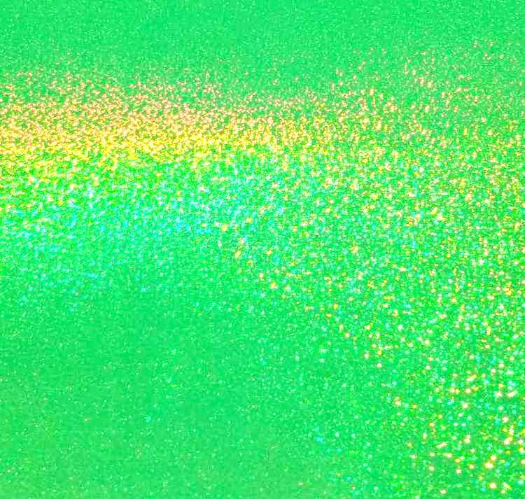 Fluorescent Yellow Sequins Sign Plotter Cutter Vinyl