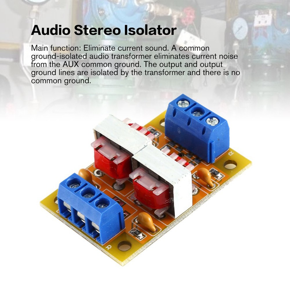 Audio Stereo Isolator Current Sound Interference Eliminator3839