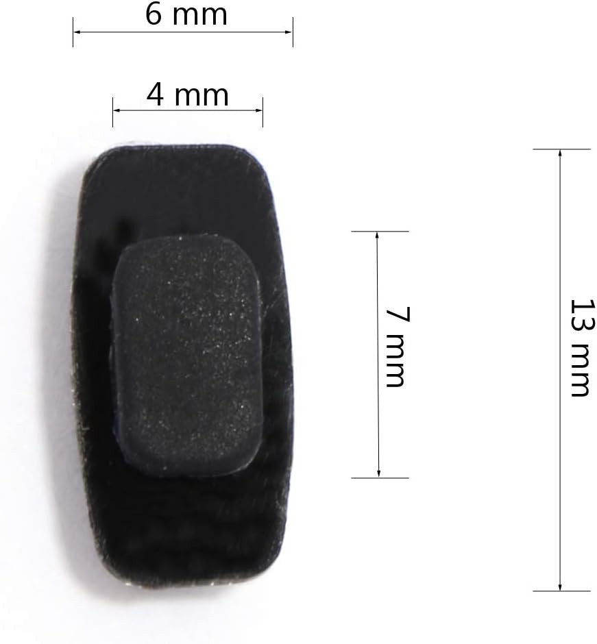 Sunglasses Nose Pads, 3 Pair of Replacement Premium Grade Rectangle Shaped Soft