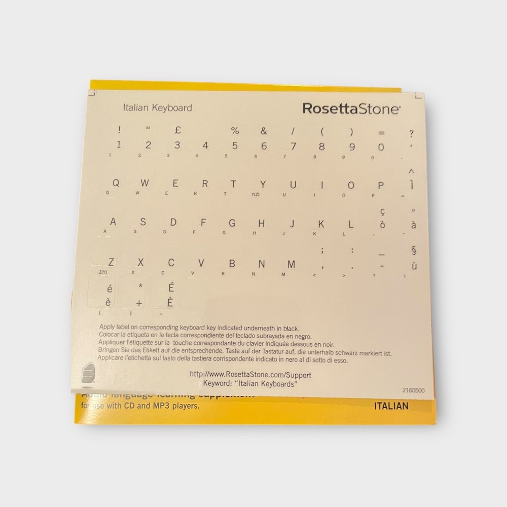 Rosetta Stone Italian Version 3 Level 1-3 Complete Language Learning Software