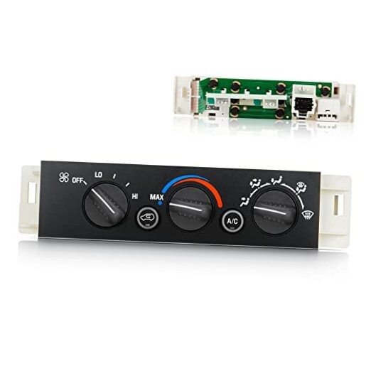 AC Heater Climate Control Module Panel w/o Rear Window Defogger Switch for