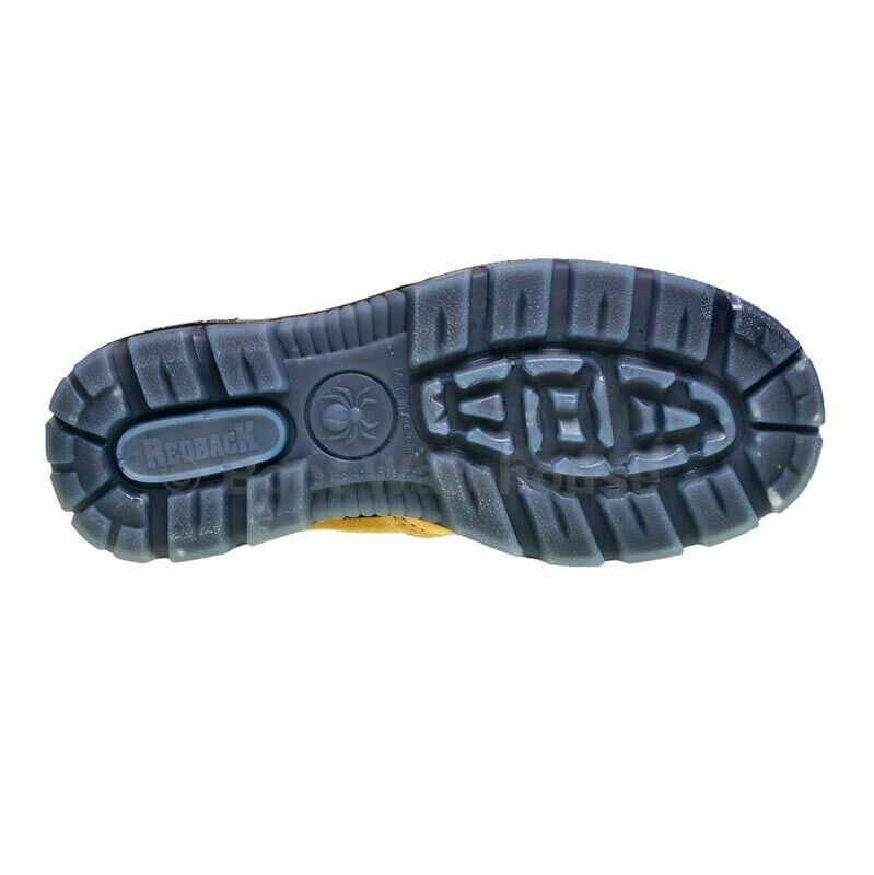 Redback UBBA Elastic Sided Soft Toe Work Boots Suede Bobcat Banana