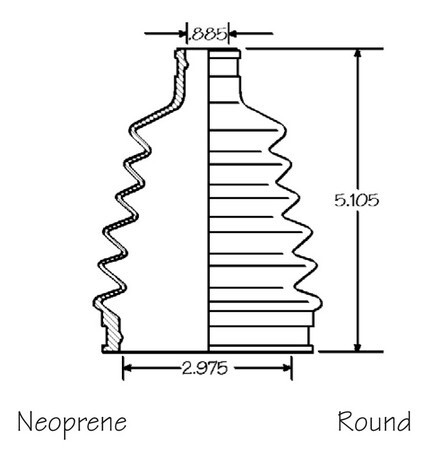 Front Outer CV Boot Repair Kit for Saturn SC 1991-1992 (see chart)