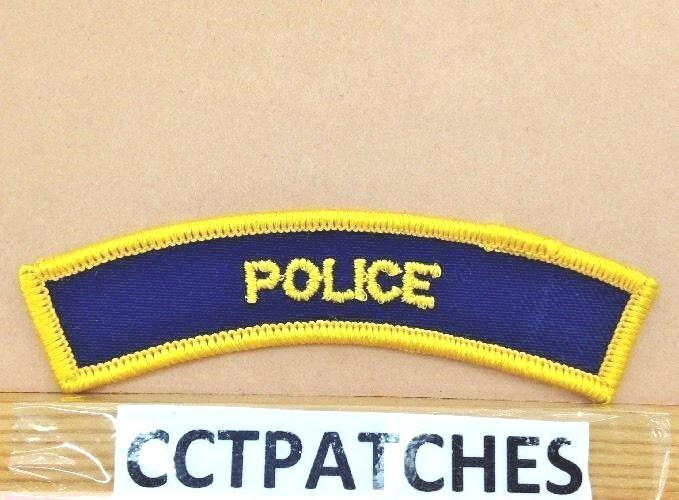 POLICE ROCKER TAB SHOULDER PATCH