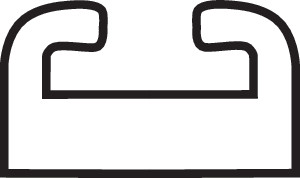 KIMPEX Black Slide - 57.00" - Profile 10M 299486