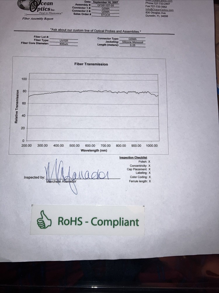 QP400-0.25-SR Ocean Optics