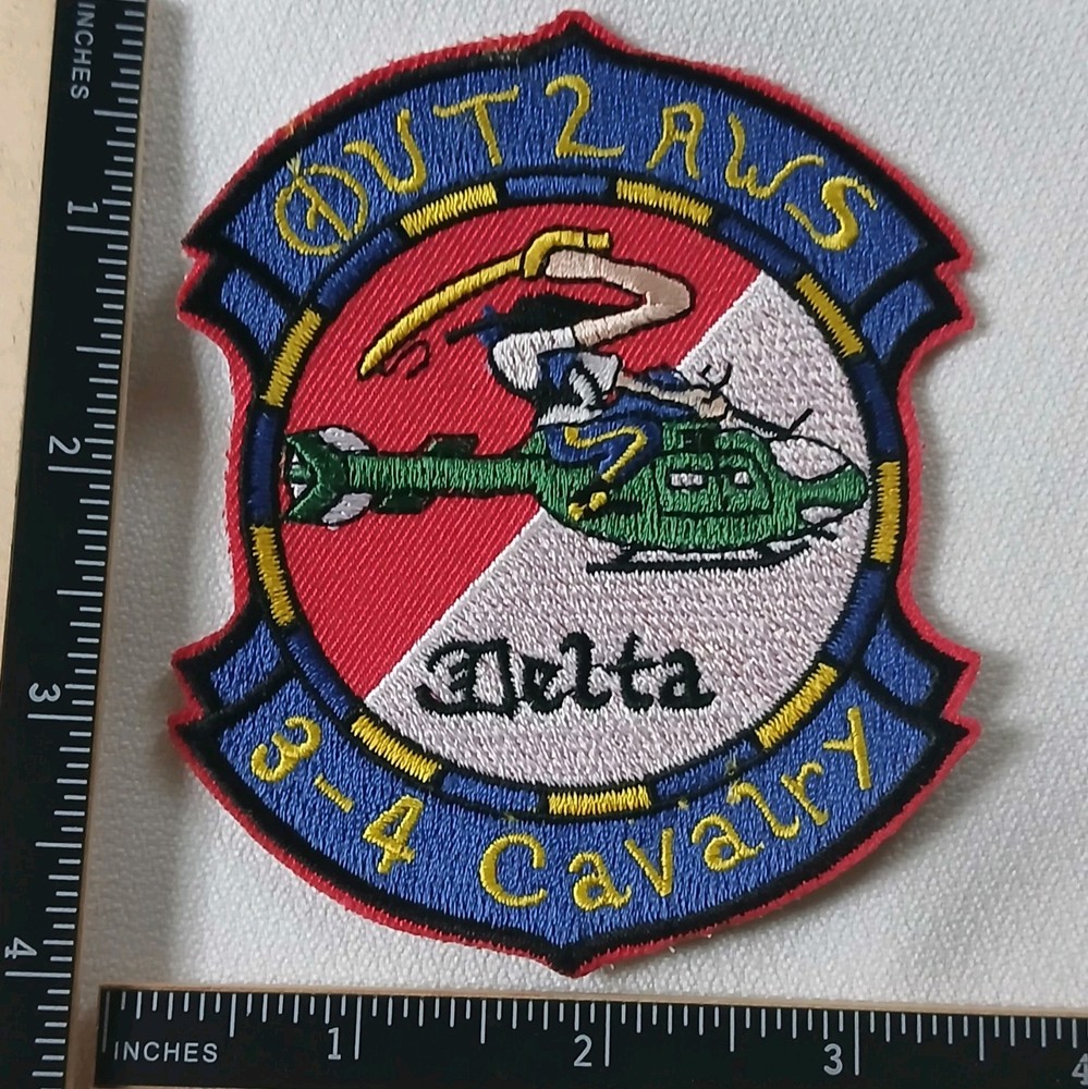 Patch/ US Army/ 3-4 Cavalry/ Outlaws/ Delta