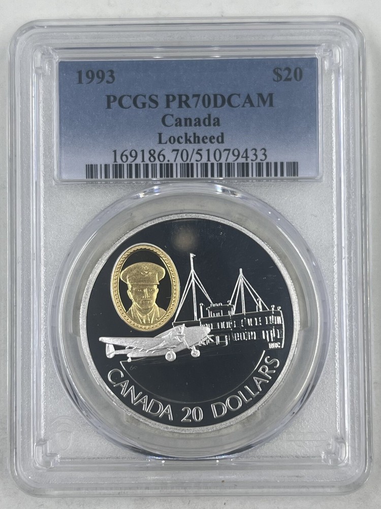 1993 $20 PCGS PR70DCAM Canada Lockhead