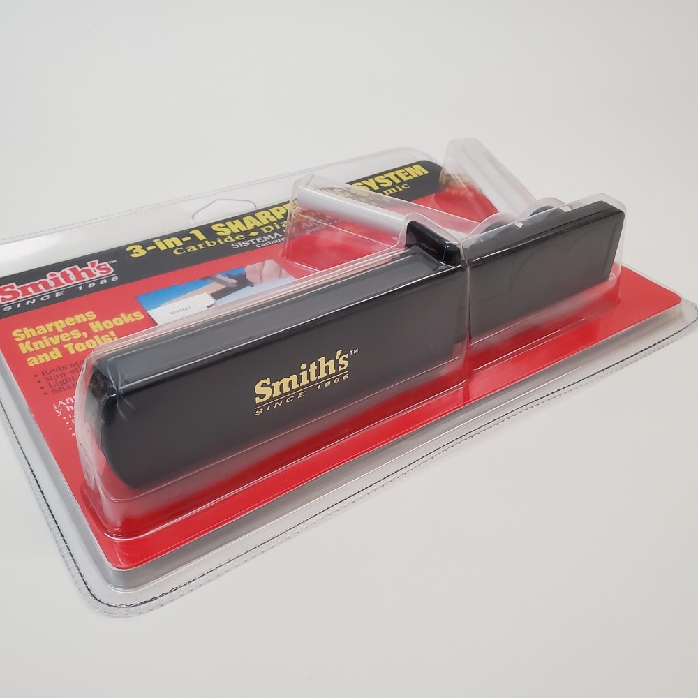 NEW Smith's 3-in-1 Sharpening System Carbide Diamond Ceramic