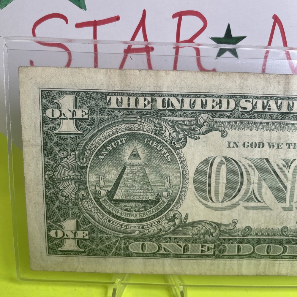 2013 B Duplicate Print ERROR ⭐️ STAR NOTE $1 B 09203858* Over Inking ERROR ON 2