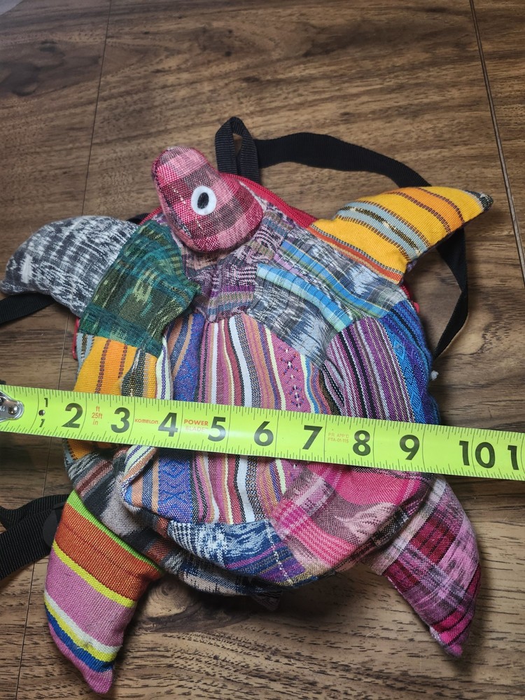Trades Of Hope Small Cloth Turtle Patchwork Backpack