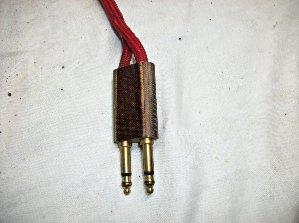 Automatic Electric Canada D543578-B red cloth switchboard patch cord 6ft