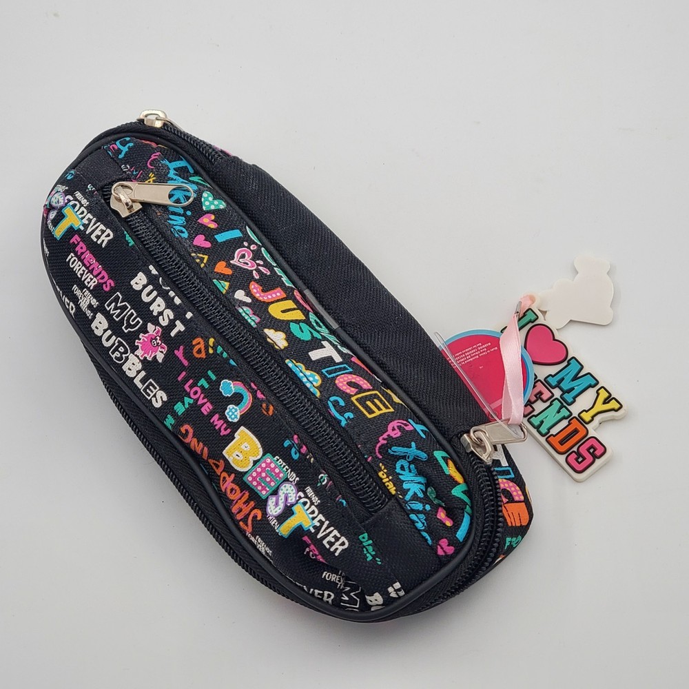 Justice 3pc Bobbie Monkey Set: Notebook, New Pencil Case & Zip Wallet