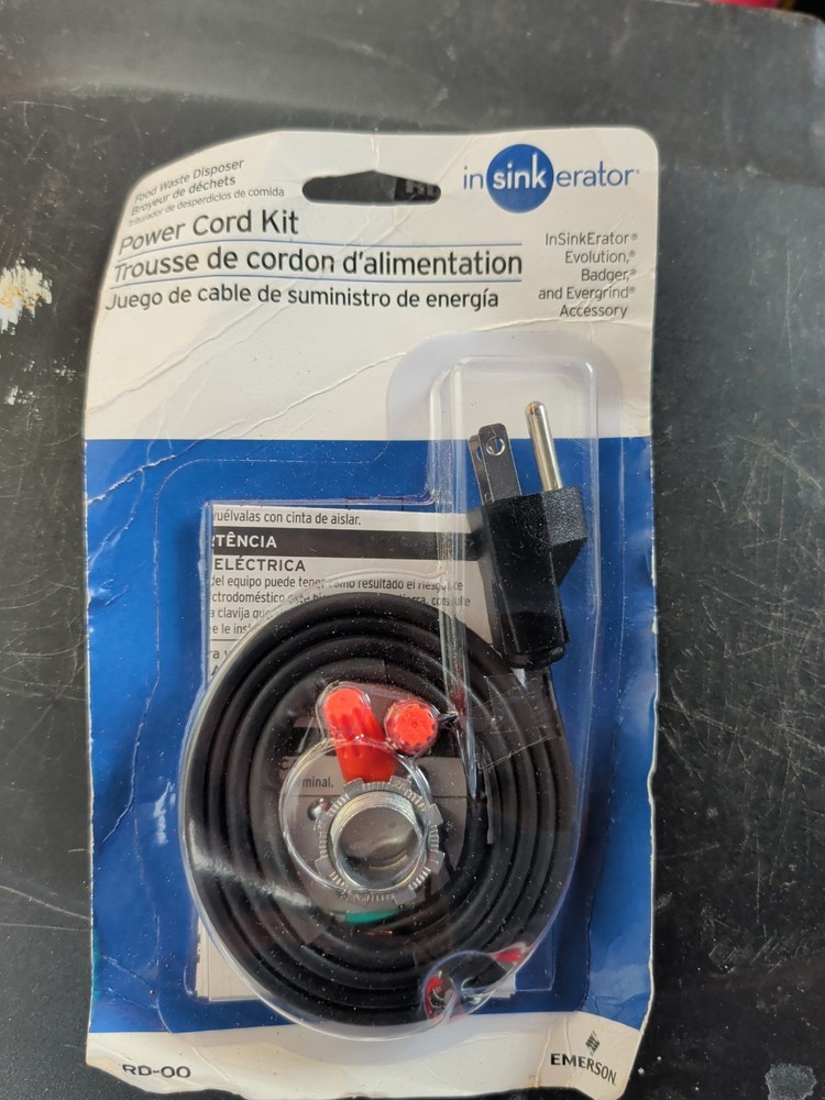 InSinkErator Garbage Disposal Power Cord Kit CRD-00 Install Badger Evolution