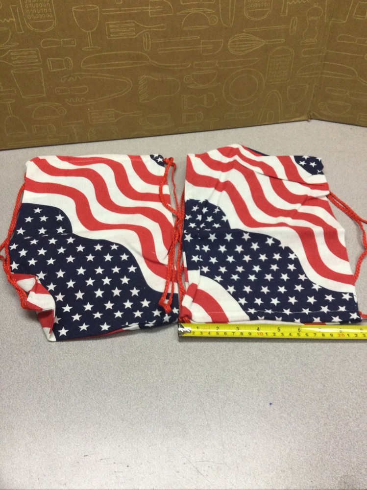 American Flag Back Pack 2p/c New