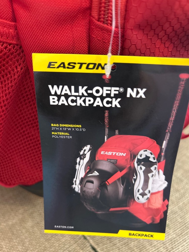 Easton Walk Off NX Backpack - New with Tags - Red
