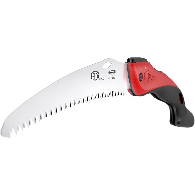 Curved Folding Pruning Saw Pull-Stroke Tree Branch Cutter Chrome-Plated Blade US