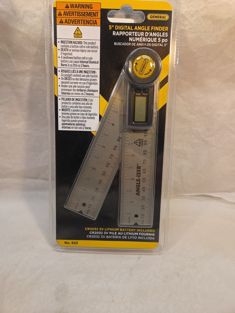 General Tools Pro Angle 2, Digital Angle Finder, 5" Size,