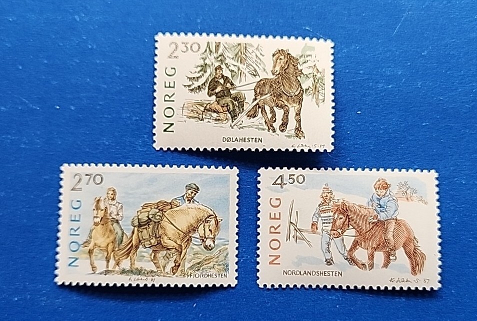 Norway Stamps, Scott 917-919 Complete Set MNH