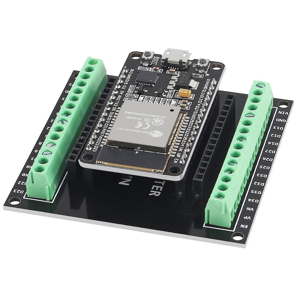 3 Sets ESP32-WROOM-32S Development Board with Breakout Board Shield Terminal