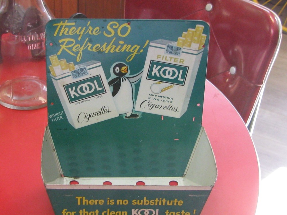 VINTAGE KOOL CIGARETTE MATCH BOOK CONTAINER