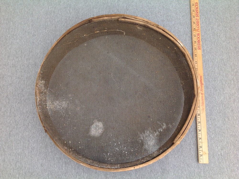 Antique Large 18" Round Sifter