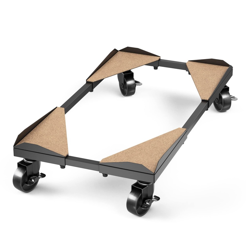 Bytesium PC Tower Stand – Metal Frame – Adjustable Width and Length – 4 Black