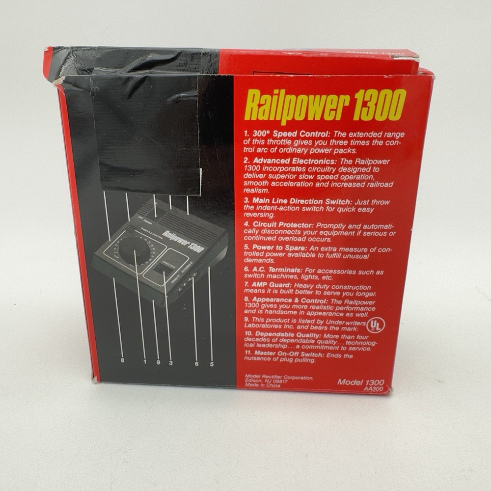 MRC 1300 Railpower Model Train Powerpack EX/Box