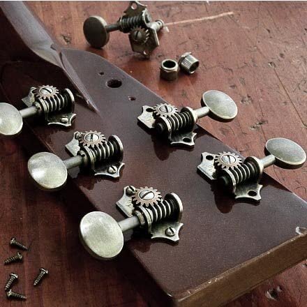 Waverly Guitar Tuners with Vintage Oval Knobs, for Solid Pegheads, Relic...