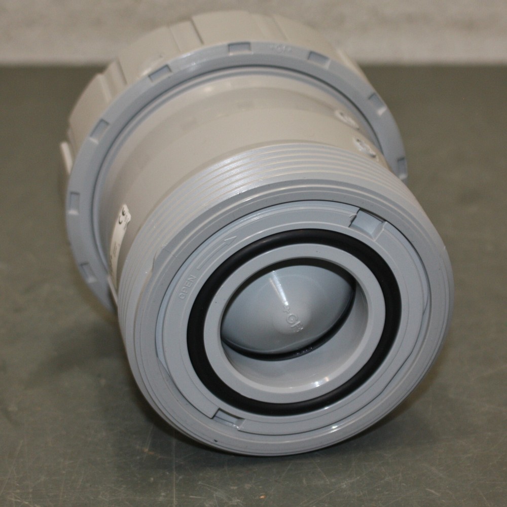 PARTIAL - GF Inline Spring Check Valve 163562107, 2" Socket, CPVC, Type 562 DN50