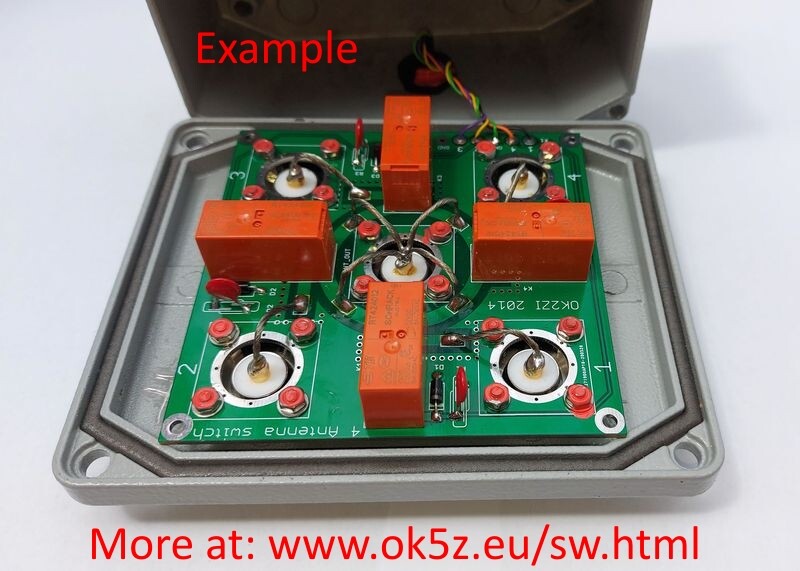 KIT 4:1 remote antenna switch DIY cheap SO-239 KIT